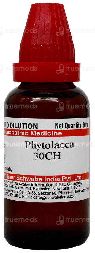 Dr Willmar Schwabe Phytolacca 30Ch Dilution 30Ml
